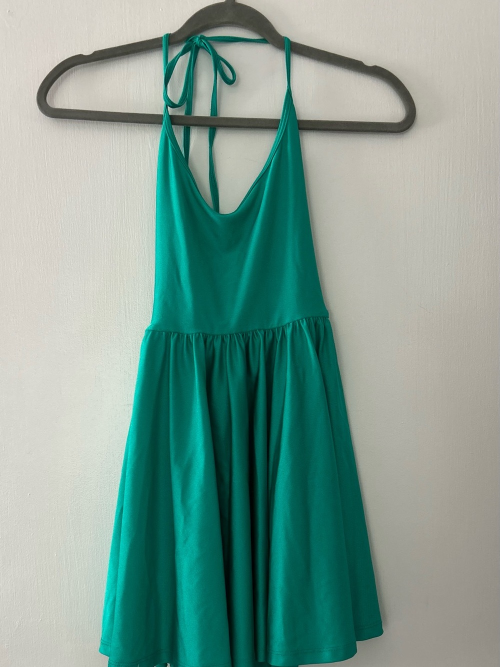 American Apparel Green Halter Dress
